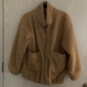 oversized teddy coat